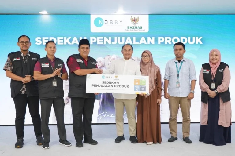 Peduli Palestina, BAZNAS Bersama Nobby Official Luncurkan Program Sedekah Penjualan Produk